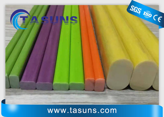 Colored GRP Pultruded Profiles With Fiberglass Flat Strips For Tool Handle
